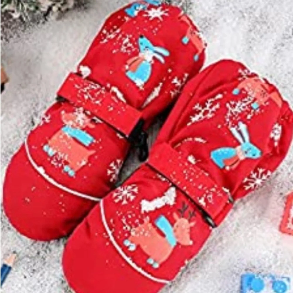 NWT Unisex Waterproof Ski Mitten Winter Warm Gloves, multi colors/sizes